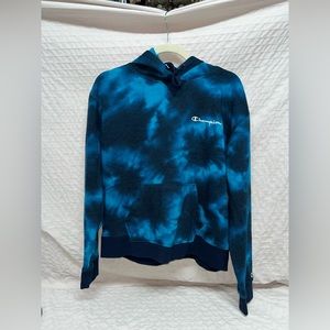 Brand- Champion, Color- Dark/Light blue tye dye, Condition- Like new